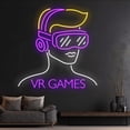 thumbnail image 2 of Handmadetneonsign Custom VR Games Neon Sign, Virtual Reality Led Sign, Game Player Led Lights, 2 of 5