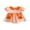 Orange, variant on Cenuakty Girl Halloween Romper Letter Pumpkin Embroidery Short Sleeve Bodysuits