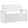 thumbnail image 6 of vidaXL Outdoor Storage Bench Deck Box Seating for Patio Furniture Plastic, 6 of 13