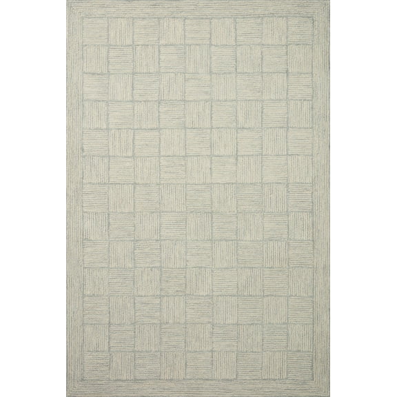 Chris Loves Julia x LoloiFrancis Silver / Sky 5'-0" x 7'-6" Area Rug