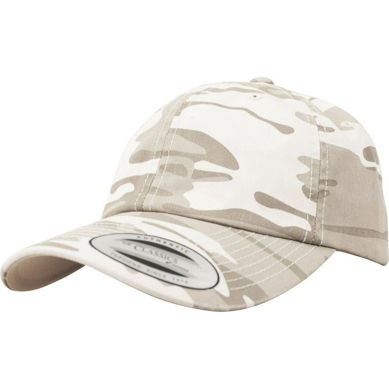 Flexfit By Yupoong Low Profile Camo Washed Dad Cap
