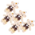 thumbnail image 2 of KAKOWELY 5 mini osos con cadenas colgantes, muñecos de peluche, materiales para ramos de ositos pequeños, 2 of 5