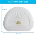 thumbnail image 2 of Para aspiradora de mano inalámbrica Black + Decker Dustbuster VLPF10 HLVA320J26 HLVA325J10 HLVA315J22 Filtro de repuesto compatible HLVA315J HLVA320J HLVA325BP07 Filtros Parte N575266 N600601 Blanco P, 2 of 5