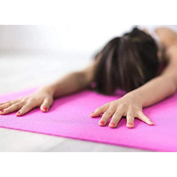 Thick Yoga Mat with Free Resistance Band. 1/4 Inch Non Slip Eco Friendly  Latex Free,PVC Free and Chloride Free for Yoga and Pilates 72 x 24 (61cm  x 183cm) 
