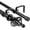 Black, variant on Urbanest Adjustable Double Curtain Rod Set Portia Manhattan Finials – 1″ Front & 3/4″ Back Rod With Black Rod, 28–48 Inches