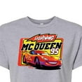 thumbnail image 3 of Disney Cars - Original Lightning McQueen #95 - Juniors Cropped Cotton Blend T-Shirt, 3 of 5