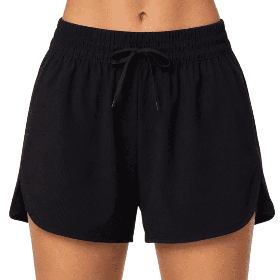 Lands' End Women's Swim Short, Black, XL