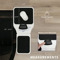 thumbnail image 5 of VIVO White Universal Wooden Adjustable Arm Rest Mouse Pad with Security Straps, 5 of 9
