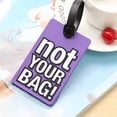 thumbnail image 5 of Usbinx Life Decorations English Letters PVC Soft Rubber Luggage Tag Not Your Bag Suitcase Backpack ID Tag Durable Personalized Travel Accessories 1 Piece, 5 of 5
