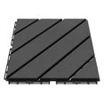thumbnail image 6 of Fichiouy 27 Pcs Plastic Composite Interlocking Deck Tiles Decking Flooring Deck Interlocking for Patio Garden Porch Living Room 12"x12", 6 of 17