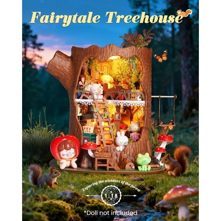 ROBOTIME　Fairytale Tree House【DG179】Rolife　DIYミニチュアハウス（組立キット）（英語版製品）