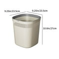 thumbnail image 3 of Dvkptbk Trash Can Plastic Thickened Garbage Bin Household Kitchen Bathroom Bedroom Large Capacity Uncovered Garbage Bin Home Essentials, 3 of 6