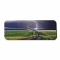 thumbnail image 1 of Nature Computer Mouse Pad, Summer Storm About to Appear with on the Field Solar Beams Energy Theme, Rectangle Non-Slip Rubber Mousepad Large, 31" x 12" Gaming Size, Green Blue, by Ambesonne, 1 of 2