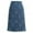 Blue, variant on Viikei Summner Womens Skirts Knee Length Women Lace Skirt A-Line Hollow Out Fitness SKirt Knee Length Plus SIze Skirt