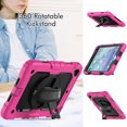 thumbnail image 4 of Case for iPad Mini 5 2019/Mini 4 2015 (5th/4th Generation 7.9 inch) with Screen Protector, 360 Degree Rotating Kickstand Hand Strap Shockproof Cover with Shoulder Strap, Rose, 4 of 7