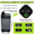 thumbnail image 4 of Regadera Portatil Recargable, [Larga Duración] 6000mAh Regadera Camping Electrica con Pantalla LED, 4 Modos de Pulverización, Ducha Portatil IPX7 Impermeable para Senderismo, Viajes, Coche, 4 of 8