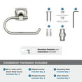 thumbnail image 5 of Amerock Stature Brushed Nickel Single Post Toilet Paper Holder, 5 of 8