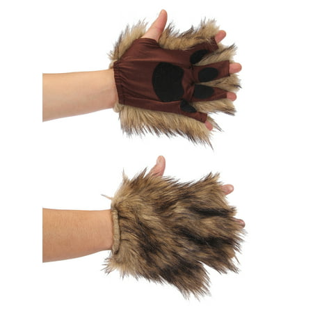 elope Squirrel Brown Fingerless Costume Paws