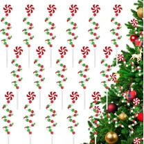 Hwkond Up to 50% off Christmas Indoor Decoration Christmas Decoration Candy Strips Double Color Windmill Bells Insert Branches DIY Christmas Tree Christmas Decoration,Green