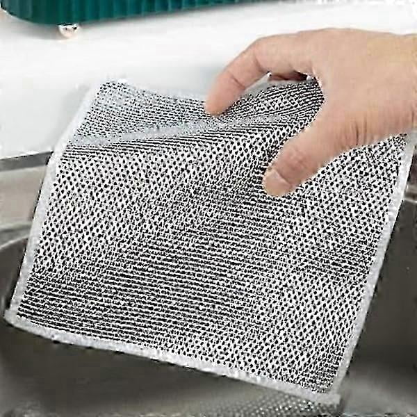 2025 10 pcs New multifunctional dish cloths made of steel that do not scratch, multifunctional Elik