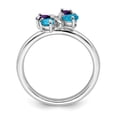 thumbnail image 2 of Sterling Silver Stackable Expressions Polished BT & AM Butterfly Ring - Size 9, 2 of 3