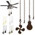 thumbnail image 3 of Fan Shape Ceiling Fan Pull Chain Light Shape Chandelier Pull Chain Ceiling GXU N4V8, 3 of 8