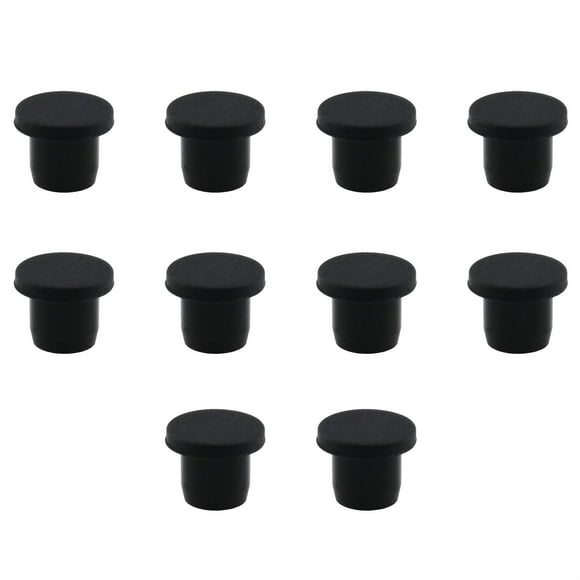 10PCS Black Silicone Rubber Hole Plug Soft Flexible Stopper Dustproof Hole Water Plug Rubber Plug for 10-11mm Hole