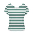thumbnail image 4 of Tittly T Shirts for Women Spring Tops for Women Womens Summer Tops Short Sleeve Shirts Crew Neck Cute Trendy Tunic Blouses Graphic Tees Tshirts Shirts Mint Green M, 4 of 4
