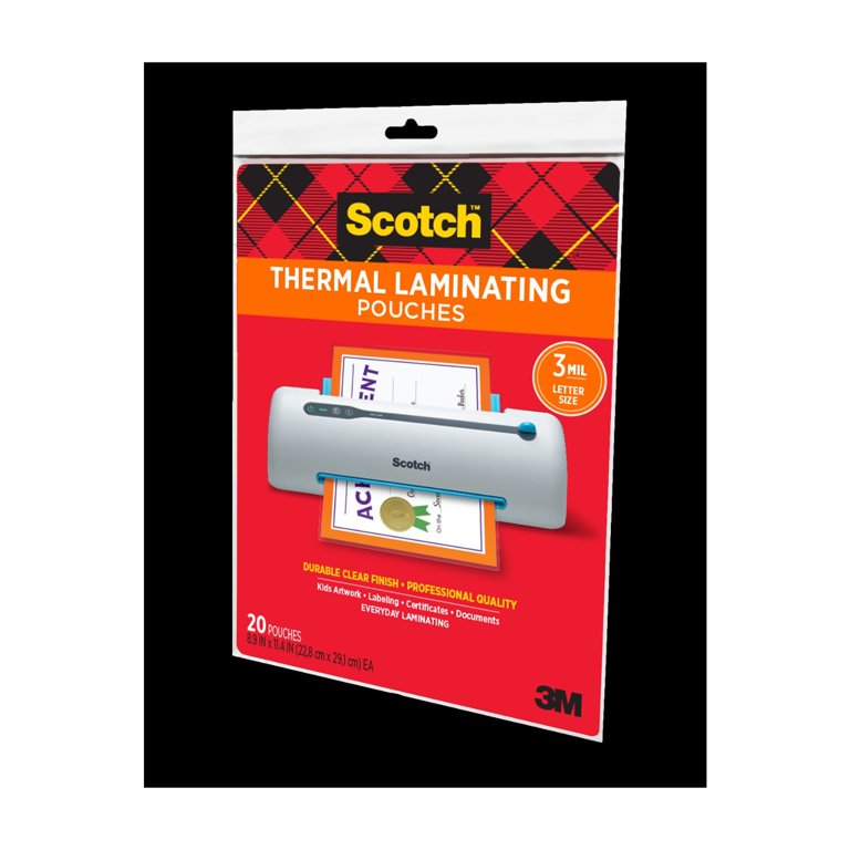 Scotch Thermal Laminating Pouches, 25 Count, 8.5"x 11", 5 Mil Thick B508d750 766a 4dc9 Ab9d Fecc87d24c04.bcfd4a4ab98991d369f81f5c0c3c6141