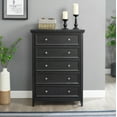 thumbnail image 2 of Modern Farmhouse 5 Drawer Dresser Chests, Dressers for Bedroom, Wood Rustic Tall Chest of Drawers Closet Organizer & Storage Clothes for Living Room, Hallway, 2 of 13