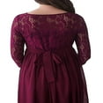 thumbnail image 3 of Robe de Maternité en Dentelle pour Femmes Enceintes Robe Maxi Accessoires de Photographie Fête Mariage, 3 of 6