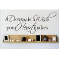 thumbnail image 1 of Living Room Art A Dream Is A Wish Your Hemakes Quote 8x20", 1 of 1