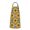 thumbnail image 2 of Picia Sunflowers Waterproof Apron for Unisex Adult - Adjustable Bib Apron with Pockets, Ideal for Cooking, Gardening, Painting, and Household Chores, 2 of 9