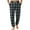 64# Navy, variant on Cyglowse Men's Cute Pajamas Pants Plaid Printed Pants Drawstring Elastic Waist Pant Cuffed Home Sleep With Pockets Dark Blue 3XL