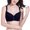 Black, variant on Women's Four-breasted Steel Ring Charcoal Thin Bra, Charming Underwear for Dance Party