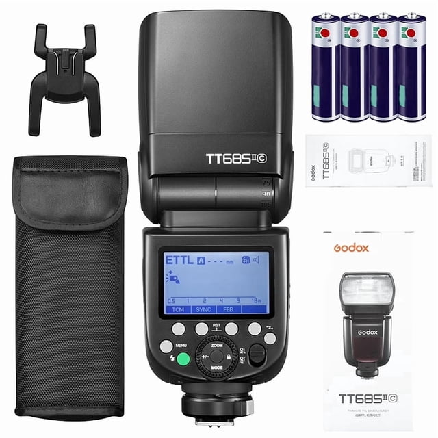 Godox TT685II-C Speedlite Flash para Canon, E-TTL HSS 1/8000S GN60, 2.4G Inalámbrico