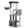 thumbnail image 6 of Pefilos Cat Tree Tower for Large Cats, 51" Cat Condo for Adult with Scratching Posts, Cat Tree House, Gray, 6 of 10