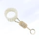 thumbnail image 3 of EeaseMX Pulsera de perlas y diamantes de imitación artificiales para mujer, estilo vintage, con cadena elástica (dorada), 3 of 7