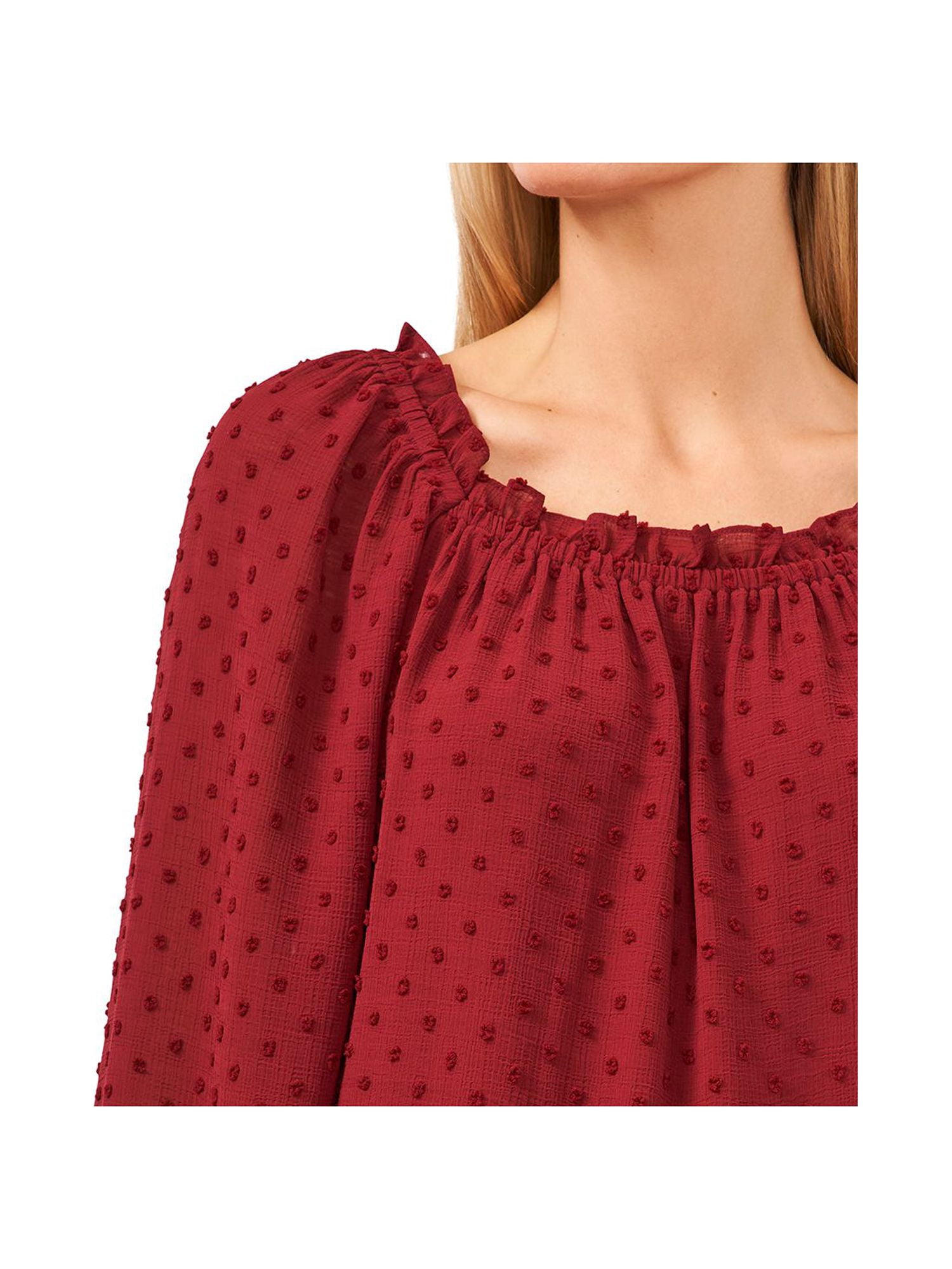 cece square neck blouse