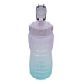thumbnail image 4 of Botella De Agua Deportiva Grande, Jarra De Agua Motivacional Sin BPA De 2000 Ml Con Tapa Abatible A Prueba De Fugas Y Asa, Para Senderismo, Ciclismo, Correr,, 4 of 7