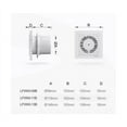 thumbnail image 2 of Extractor de aire, para baño, extractor de aire con válvula de retención, ventilador de ventilación, para dormitorio, oficina, 120mm, 16W, 2 of 5