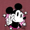 thumbnail image 3 of Disney - Mickey & Friends - Peace Sign - Retro Style - Women's Lightweight French Terry Long Sleeve Shirt, 3 of 5