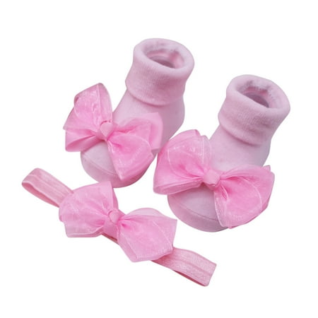 

EHTMSAK Newborn Infant Baby Toddler2 Cotton Bowknot Ankle Crew Socks for Girl Boy Newborn Infant Baby Toddler1 Breathable Non-slip Socks Pink 0-2Y One Size
