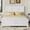White, variant on Mirightone King Size Farmhouse Bed Frame with Charging Station, Tall Headboard & Footboard, Solid Wood Platform Bed, No Box Spring Needed, Noise-Free, White