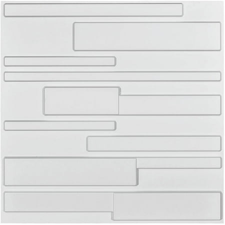 Iguohao White Wall Panels Brick Design 3d Wall Panels White 12 Tiles 32 Sq Ft Walmart Canada