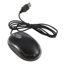 NUZYZ USB Black Wired Optical Light Scroll Wheel Mice Mouse for Computer PC Laptop