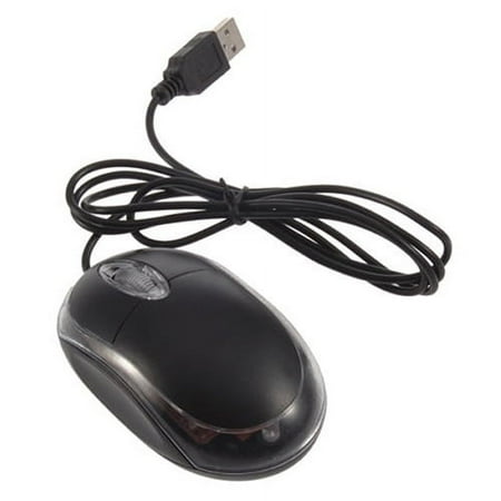 NUZYZ USB Black Wired Optical Light Scroll Wheel Mice Mouse for Computer PC Laptop price history on PriceWatchPro