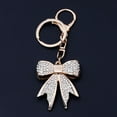 thumbnail image 5 of Sparkly Bow Bag Charm Keychain - Rhinestone Bow Key Chain for Women - Cute Purse Handbag Charms Accessories, 5 of 5