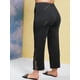 thumbnail image 4 of Tallas grandes O Panel de encaje Pantalones de bootcut Rosegal  Pantalones de talla grande, 4 of 5