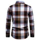 thumbnail image 4 of Blusa y camisa de manga larga con cuello vuelto para hombre, blusa informal a cuadros con botones y cuello vuelto, blusa de manga larga para hombre, 4 of 8